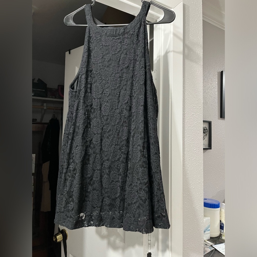 Size 2 black lace top